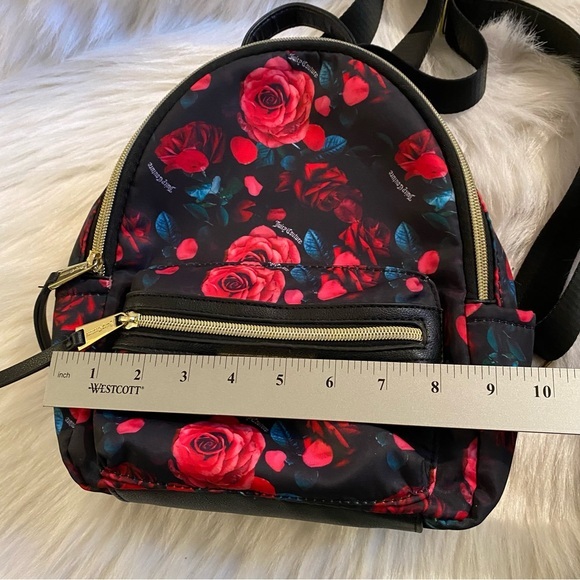 Juicy Couture Black and Red Floral Backpack - Picture 10 of 11